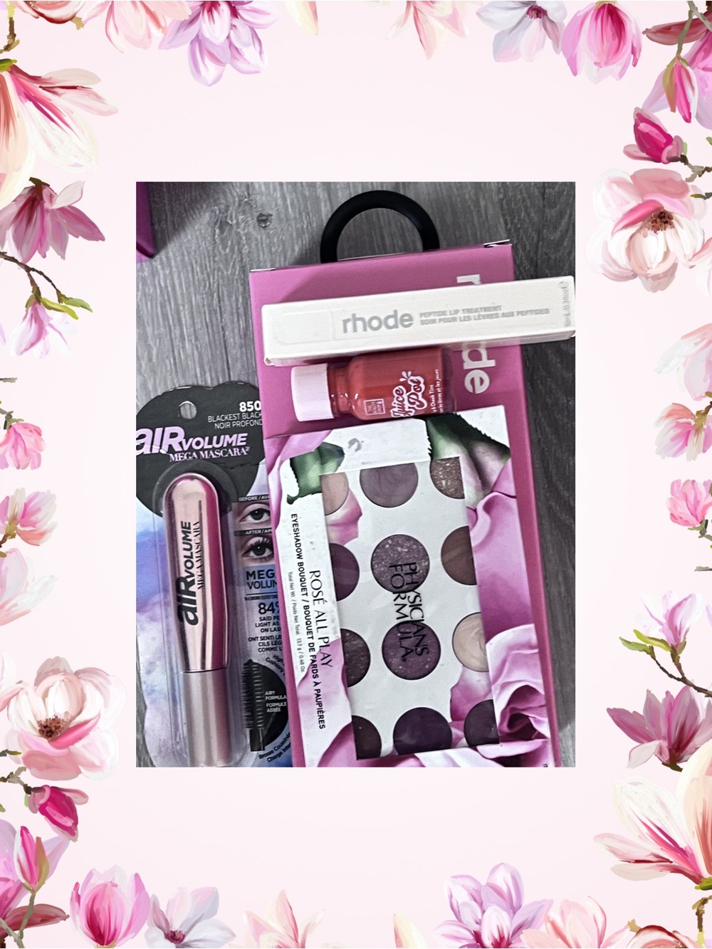 Makeup Gift Set with Pink Palette & Mascara